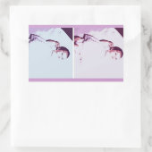 Twins Baby kondiging Rechthoekige Sticker (Tas)