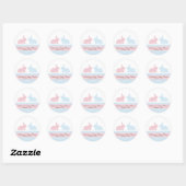 Twins Baby Konijnenkonijn Baby shower Sticker (Vel)
