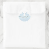 Twins Baby Konijnenkonijn Baby shower Sticker (Tas)