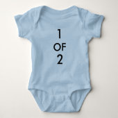 Twins baby outfit romper (Voorkant)