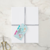 Twins Baby shower Bedankt Cadeaulabel (Met Touw)