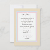 Twins Baby shower blauw en roze (Jen) Kaart (Achterkant)