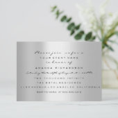 Twins Baby shower Feet Glitter Blue Boys Grey Kaart (Staand voorkant)