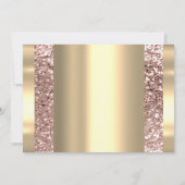 Twins Baby shower Feet Roos Glitter Boy Girly Kaart (Achterkant)