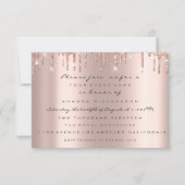 Twins Baby shower Feet Roos Gold Drives Blush Kaart (Voorkant)