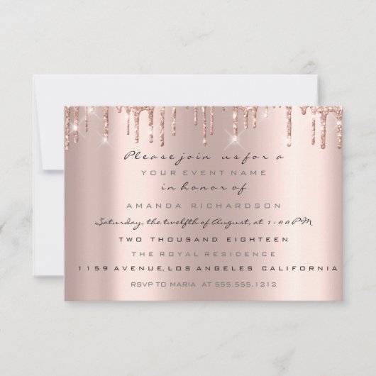 Twins Baby shower Feet Roos Gold Drives Blush Kaart (Voorkant)