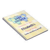 Twins Baby shower Guestbook Notitieboek (Rechterzijde)
