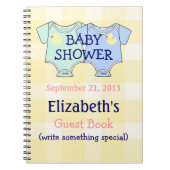 Twins Baby shower Guestbook Notitieboek (Voorkant)