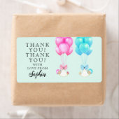 Twins Baby shower Hartelijk dank Etiket (Insitu)