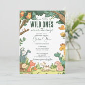 Twins baby shower I Schattigee Bossen Kaart (Staand voorkant)