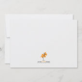 Twins Baby shower Invitation - Butterflies Kaart (Achterkant)