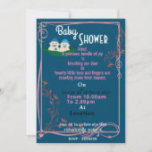 Twin's baby shower Invitation Kaart (Voorkant)