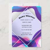 Twins Baby shower Invitation Kaart (Achterkant)