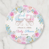 Twins Baby shower Jongen Meisje Dank U Bedankjes Labels (Voorkant)