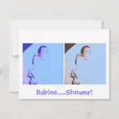 Twins Baby shower Kaart (Voorkant)