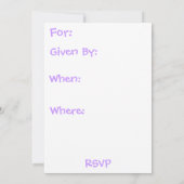 Twins Baby shower Kaart (Achterkant)