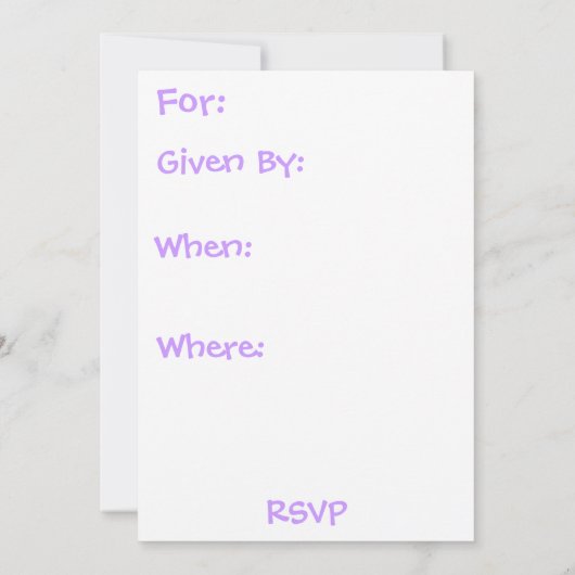 Twins Baby shower Kaart (Achterkant)