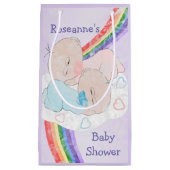 Twins Baby shower Klein Cadeauzakje (Voorkant)