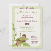 Twins Baby shower of 1st Birthday Invitation Kaart (Voorkant)