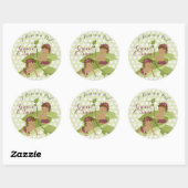 Twins Baby shower of 1st Birthday Party Sticker (Vel)