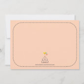 Twins Baby shower per e-mailuitnodiging Kaart (Achterkant)