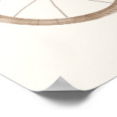 Twins Baby shower Schattige Monkey Double Trouble Poster (Hoek)