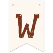 Twins Baby shower Schattige Monkey Double Trouble Vlaggetjes (Tweede vlag)