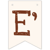 Twins Baby shower Schattige Monkey Double Trouble Vlaggetjes (Derde vlag)