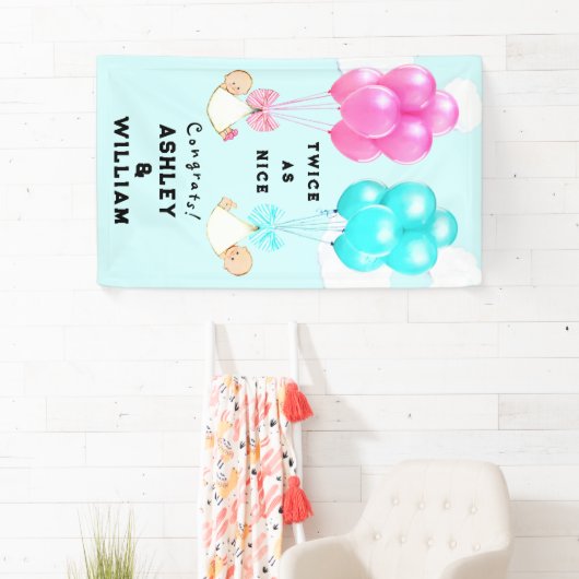 Twins Baby shower Spandoek (Insitu)