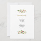 Twins Baby shower Uitnodiging Meisjes (Achterkant)