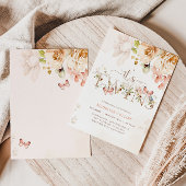 TWINS Baby shower Uitnodiging, Tuin Baby shower Kaart