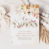 TWINS Baby shower Uitnodiging, Tuin Baby shower Kaart