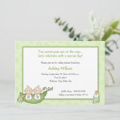 Twins Baby Shower-uitnodigingen Kaart (Staand voorkant)