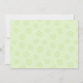 Twins Baby Shower-uitnodigingen Kaart (Achterkant)