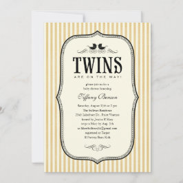 Twins Baby Shower-uitvindingen Kaart
