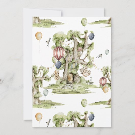 Twins | Baby shower voorjaarskonijn Kaart (Achterkant)