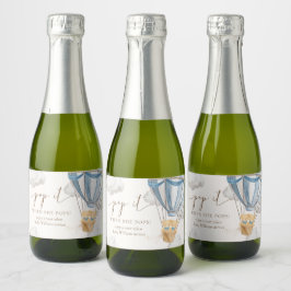 Twins Bearly Wait Teddy Bear Pop It When She Pops Sparkling Wijnetiket