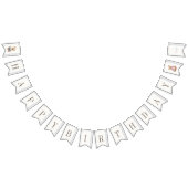 Twins Beary First Happy Birthday Vlaggetjes (Alle)