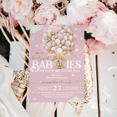 Twins Beer Ballonnen Wacht Schaars Baby Meisje Dou Kaart