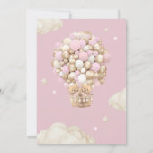 Twins Beer Ballonnen Wacht Schaars Baby Meisje Dou Kaart (Achterkant)