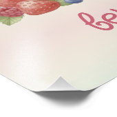 Twins Berry First 1st Birthday Party Poster (Hoek)