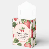 TWINS Berry Sweet Strawberry Baby shower Bedankdoosjes (Geopend)
