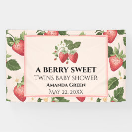 TWINS Berry Sweet Strawberry Baby shower Spandoek