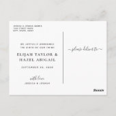 Twins Birth Announcement Briefkaart (Achterkant)