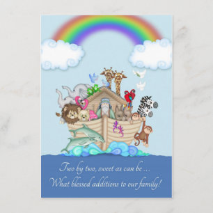 Twins Birth Announcement - Noah's Ark Aankondiging