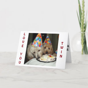 **TWIN'S** BIRTHDAY HERINNERT ONS ALLES WAT WE HEB KAART