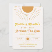 Twins Birthday Invitation | Deelstaatuitnodiging Kaart (Voorkant)