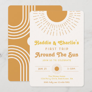 Twins Birthday Invitation   Deelstaatuitnodiging Kaart