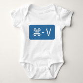 Twins Blue Command - V 'Paste'-Shirt Romper (Voorkant)