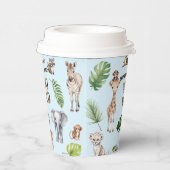 Twins Blue Safari Thema Twee Wild Boy 2e Papieren Bekers (Rechts)